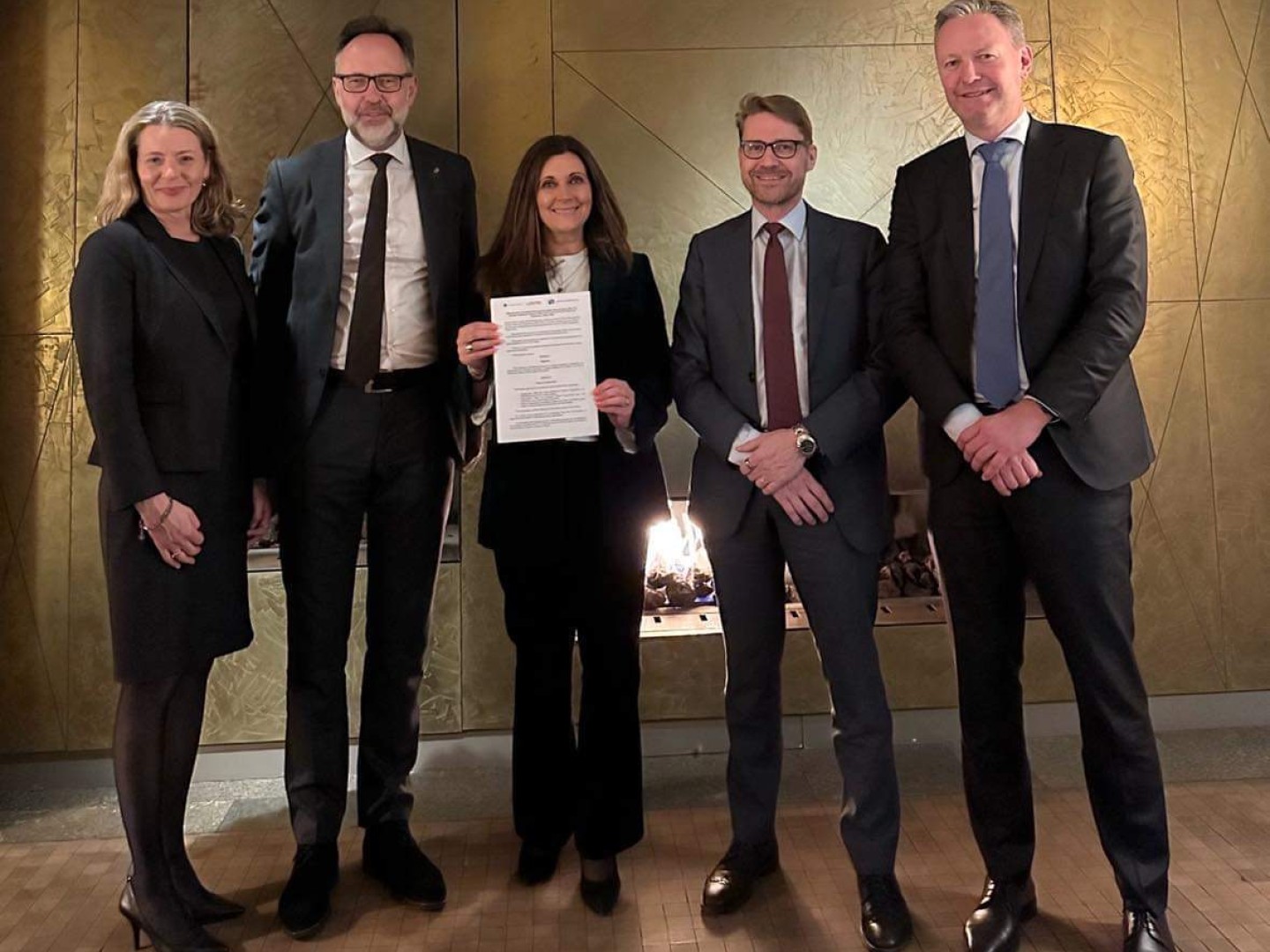 Lederne i de nordiske patentverkene på signeringsmøtet i München 22. mars 2023